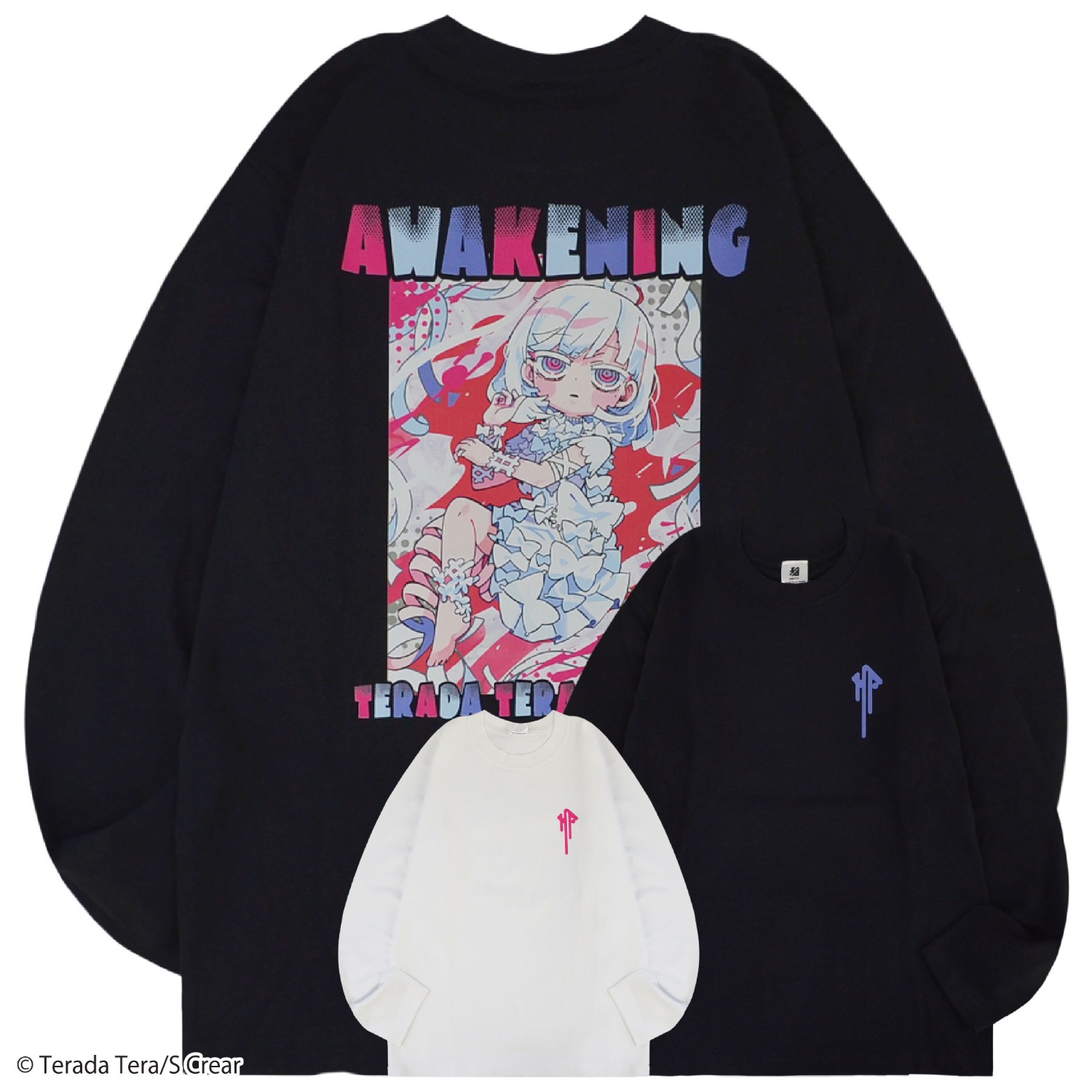 寺田てら 長袖 ロングTシャツ 初個展「レゾ」 ブラック ヘブン 「heven」 Amazon | [ヨシダユウ] 寺田てら 長袖 Tシャツ ロンT 春秋