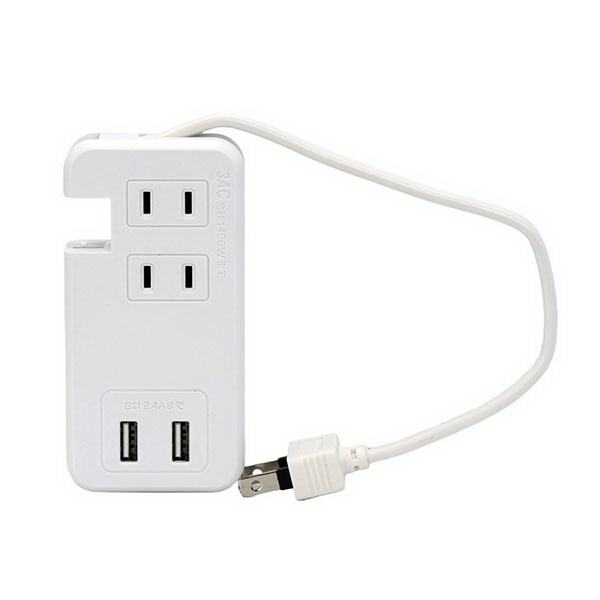 楽天市場】ELPA(エルパ) スリムタップ5個口1.5mUSB WL-USB5015B