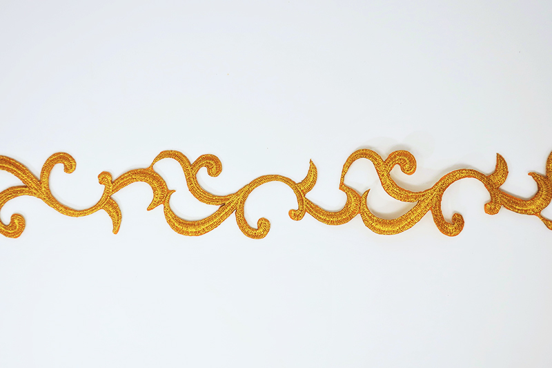 楽天市場】【アイロン接着】刺繍モチーフ タイプF シルバー