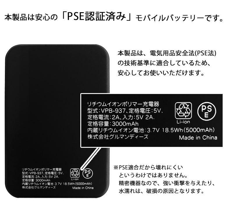 楽天市場 Pse適合品 Marvel 光る 急速充電 Usb出力 リチウムイオンポリマー充電器 2 0a 5000mah マーベル 黒 クール 防災 緊急 キャラクター ロゴ マーク モバイルバッテリー スマホ充電器 スタイリッシュ リチウム充電器 Iphone Android キャラスマ