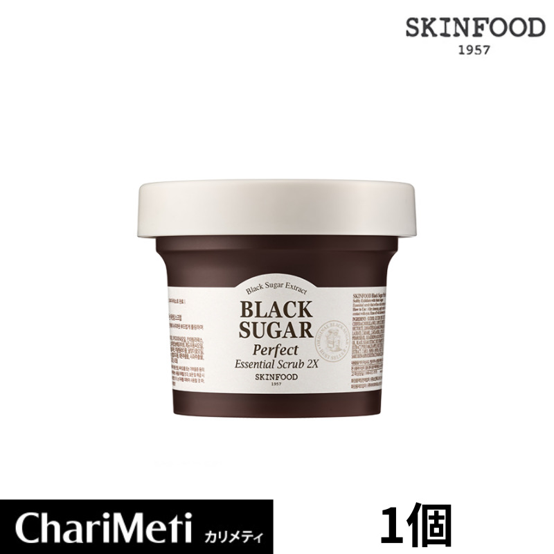 【楽天市場】【210g】SKINFOOD（スキンフード） ブラックシュガー パーフェクト エッセンシャルスクラブ2X 210g Black Sugar  Perfect Essential Scrub 2X ブラックシュガー スクラブ 洗い流す ツルツル すべすべ しっとり肌荒れ 乾燥肌 肌キメ 角質  毛穴 ...