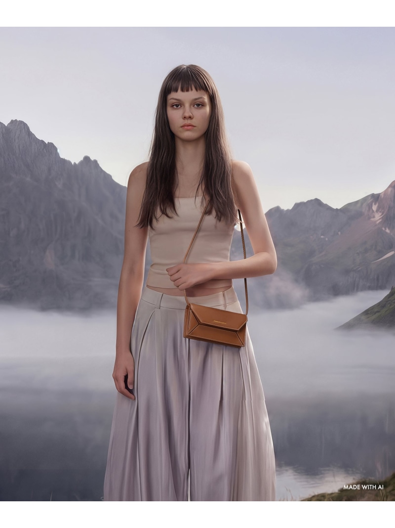 Nasrin ナスリン ジオメトリックロングウォレット CHARLES & KEITH チャールズアンドキース 福袋・ギフト・その他 その他【送料無料】[ Fashion]