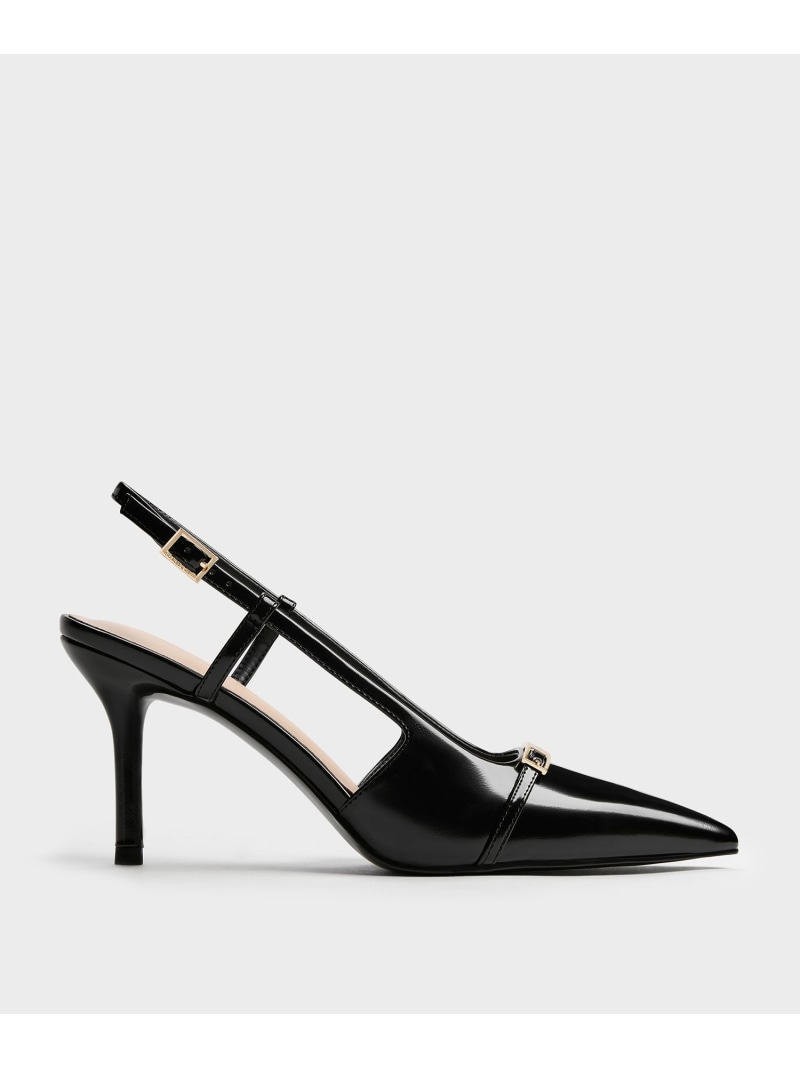 メタリックバー ポインテッドスリングバックスティレット CHARLES & KEITH チャールズアンドキース 福袋・ギフト・その他 その他【送料無料】[ Fashion]｜CHARLES ＆ KEITH