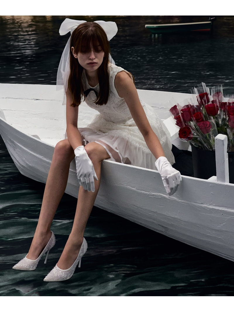 Kyra キラー エンブロイダリーメッシュ スティレットパンプス CHARLES & KEITH チャールズアンドキース シューズ・靴 パンプス ホワイト【送料無料】[ Fashion]｜CHARLES ＆ KEITH