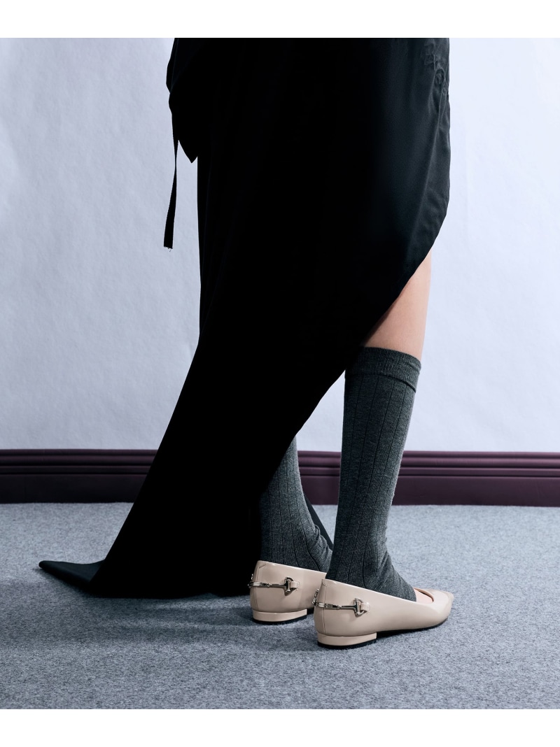 Erina エリナ メタリックアクセントポインテッドトゥフラット CHARLES & KEITH チャールズアンドキース シューズ・靴 バレエシューズ【送料無料】[ Fashion]