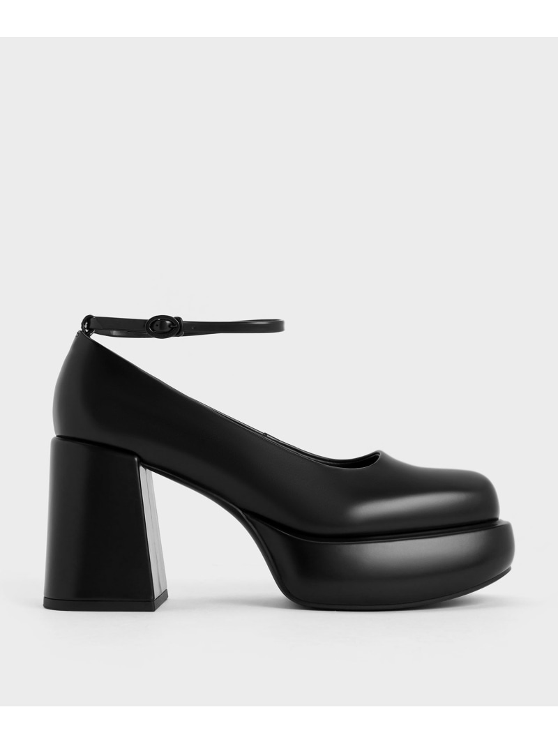 【SALE／39%OFF】Monique モニーク アンクルストラッププラットフォームパンプス CHARLES & KEITH チャールズアンドキース シューズ・靴 パンプス【RBA_E】【送料無料】[ Fashion]