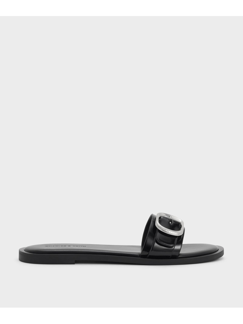 バックルストラップ スライドサンダル CHARLES & KEITH チャールズアンドキース シューズ・靴 サンダル【送料無料】[ Fashion]