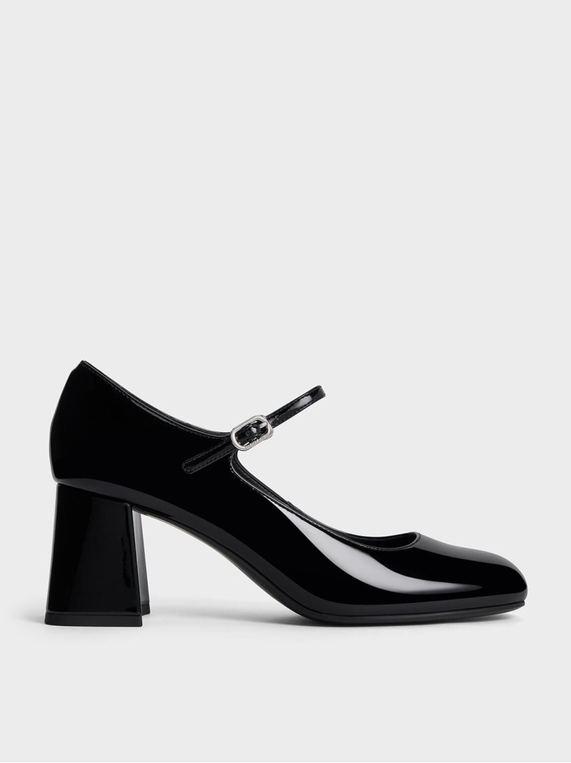 【楽天市場】パテント ブロックヒールメリージェーンパンプス CHARLES & KEITH チャールズアンドキース シューズ・靴 パンプス ...