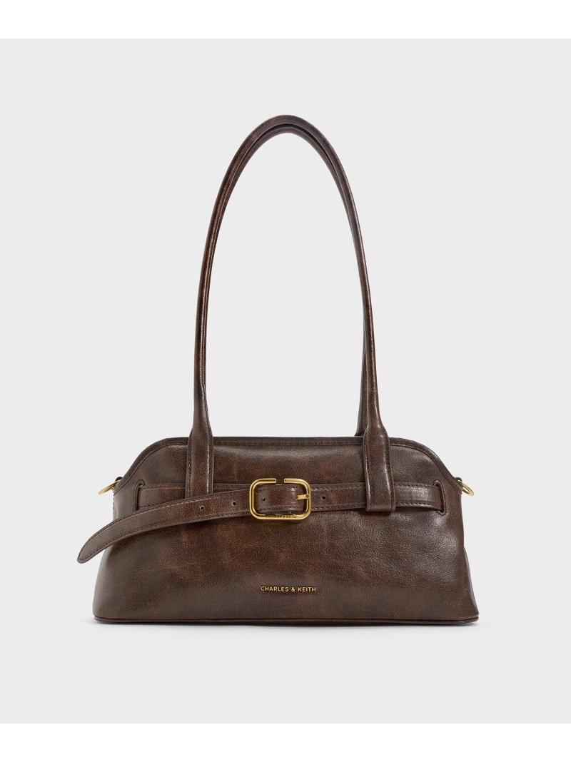 Victoria ヴィクトリア ベルトイロンゲイティッドショルダーバッグ CHARLES \u0026 KEITH チャールズアンドキース 御徒面子 ショルダーバッグ【貨物輸送無料】[ Fashion]
