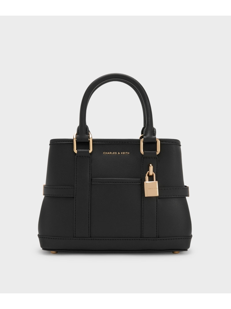Scottie ミニスコッティー トートバッグ CHARLES & KEITH チャールズアンドキース バッグ トートバッグ ブラック【送料無料】[ Fashion]｜CHARLES ＆ KEITH