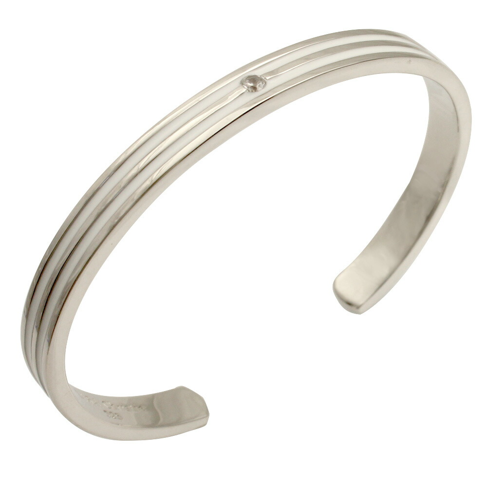 LARA Christie バングル シルバーアクセサリー シルバー レディース オリンピア WHITE Label b3049-w