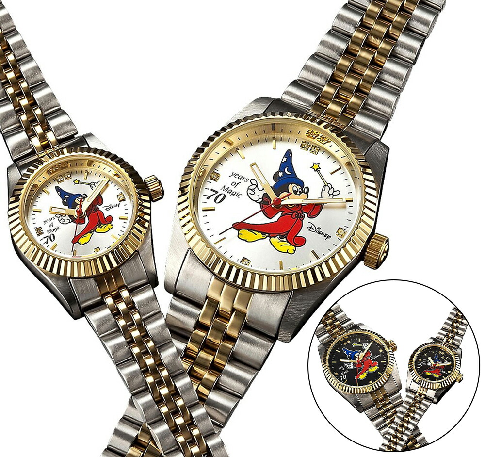 楽天市場 Disney ディズニー Mck545mickey Mouse ミッキーマウス Watch レディース ロレックスミッキー風 腕時計 Gift Time