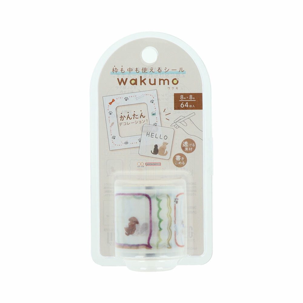 Sun-Star Wakumo Sticker Roll - Dog & Cat