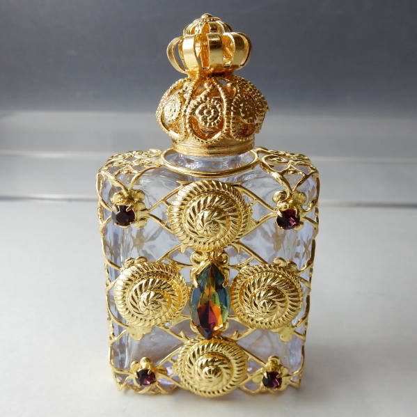 【F＆M Ballarin ムラーノガラス】 香水瓶／イタリア／工芸品／美術品 F＆M Ballarin ムラーノガラス】 香水瓶／イタリア／工芸品