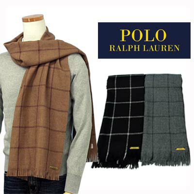 POLO by Ralph Laurenラルフロ-レン【イタリア製】アルパカ、ウインドウペイン柄マフラー【ポロ ラルフローレン】|ポロ、Tシャツの店チープトック