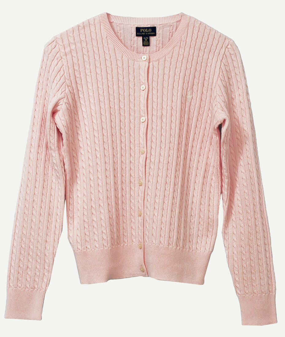 POLO by Ralph Lauren Girl's 定番コットン ケーブル