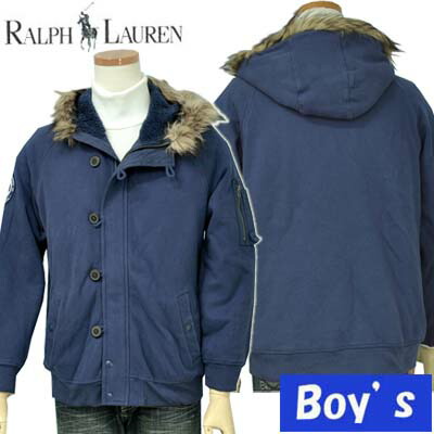 POLO by Ralph Lauren Boy's ファーフード付、中綿ジャケット 【ラルフローレン ボーイズ】 【クリアランス、見切り処分品】