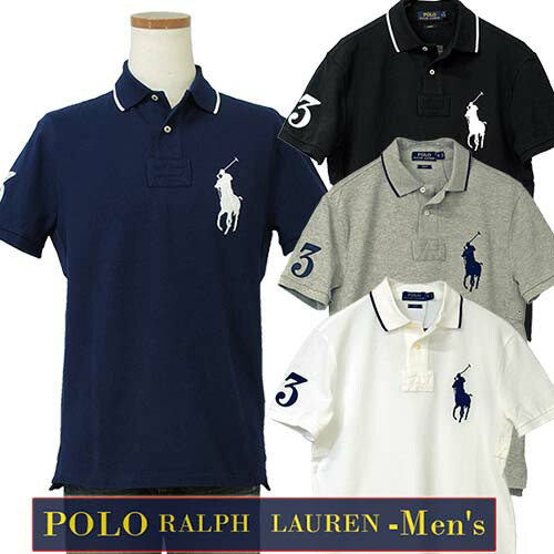 POLO Ralph Lauren Men\u0027s\u003cBR\u003eビッグポニー半袖鹿の子スポーツシャツ\u003cBR\u003eか細い相応う\u003cBR\u003e【ラルフローレン】\u003cBR\u003eXL,馬鹿でかい大きさ【貨物輸送無料】
