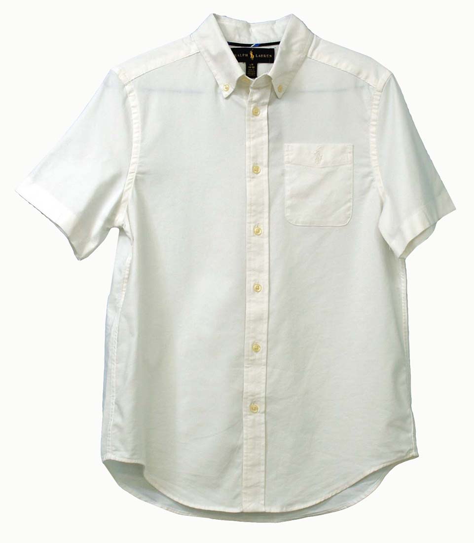 ralph lauren short sleeve oxford shirt