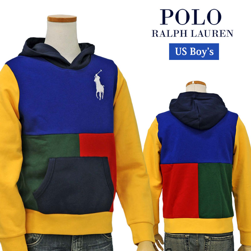 POLO Ralph Lauren Boy'sビッグポニーカラーブロック切替えパーカーラルフローレン ビッグポニーパーカー送料無料｜ポロ、Ｔシャツの店チープトック