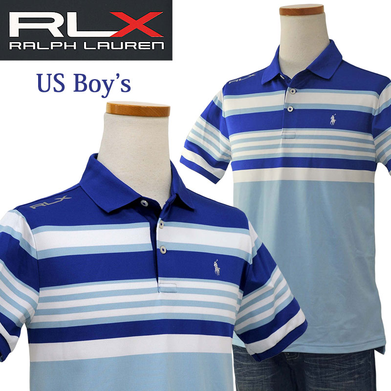 RLX by Ralph LaurenラルフローレンBoy's ボーダー鹿の子ポロシャツ ラルフローレン ポロシャツ 送料無料 父の日ギフト プレゼント