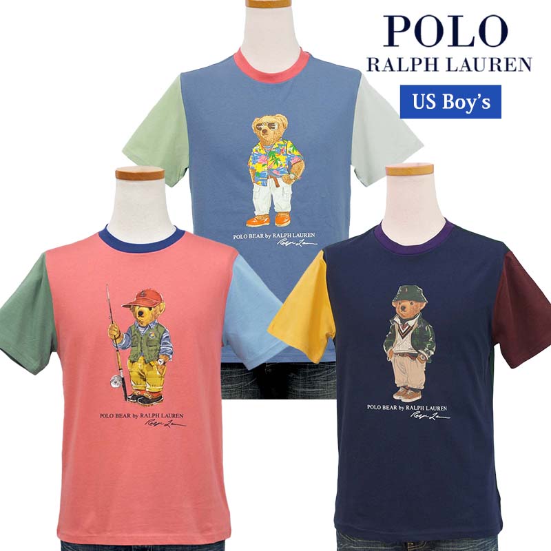 POLO by Ralph Lauren Boy's ポロベアー切替えTシャツラルフローレンポロベアーTシャツ父の日ギフト プレゼント｜ポロ、Ｔシャツの店チープトック