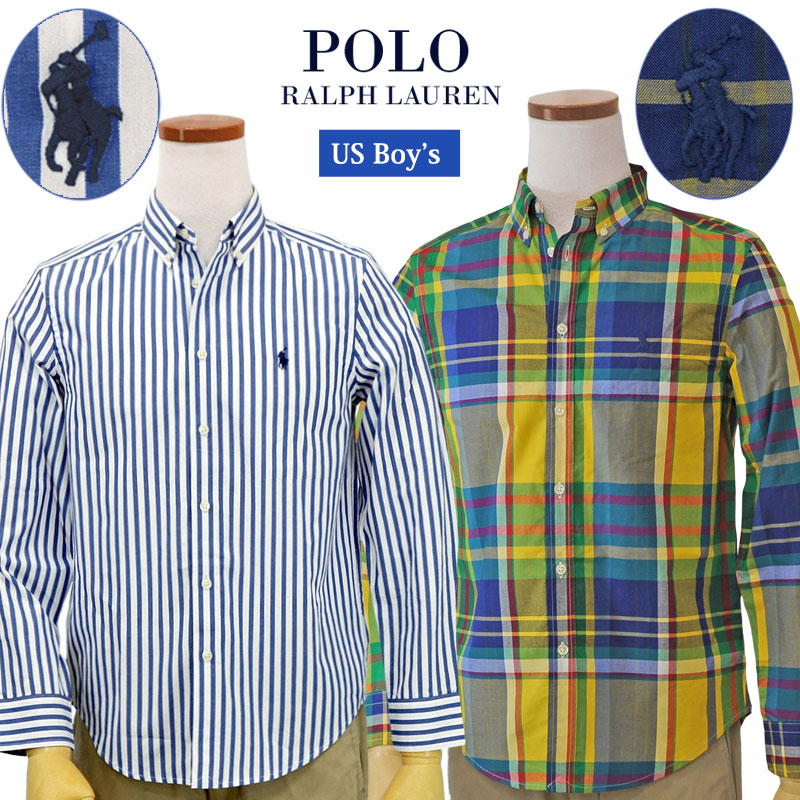 POLO by Ralph Laurenラルフローレン Boy's 長袖 ボタンダウンシャツ 2025-Spring/Model 送料無料 ギフト プレゼント