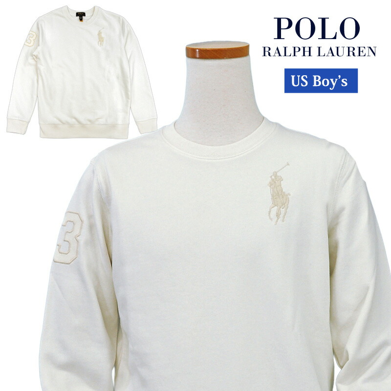 POLO Ralph Lauren Boy\u0027s\u003cBR\u003eビッグポニー刺しゅう 裏毛調教師\u003cBR\u003eラルフローレントレーナー\u003cBR\u003e