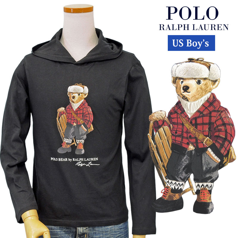 POLO Ralph Lauren Boy'sポロベアープリント長袖Tパーカーラルフローレン ポロベアー｜ポロ、Ｔシャツの店チープトック