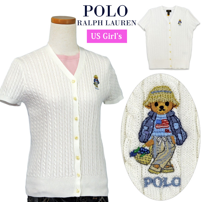 POLO by Ralph Lauren Girl\u0027s\u003cBR\u003eポロベアー半袖 ジレー\u003cBR\u003eラルフローレン ガールズ\u003cBR\u003e レディースファッション-カーディガン・ボレロ