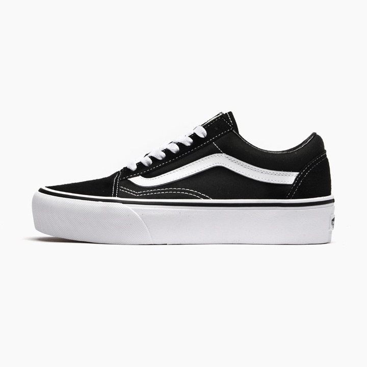 platform vans old skool black