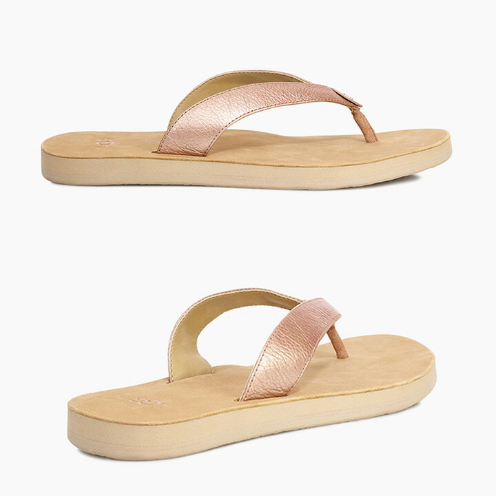 ugg tawney rose gold flip flops