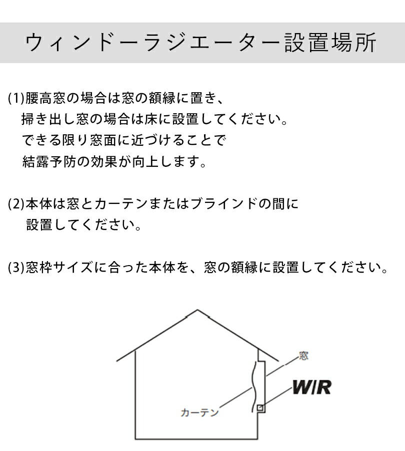 暖房器具 窓際ヒーター ウインドーラジエーター 防寒 最長120cm 冷気防止 W R-1200 結露対策