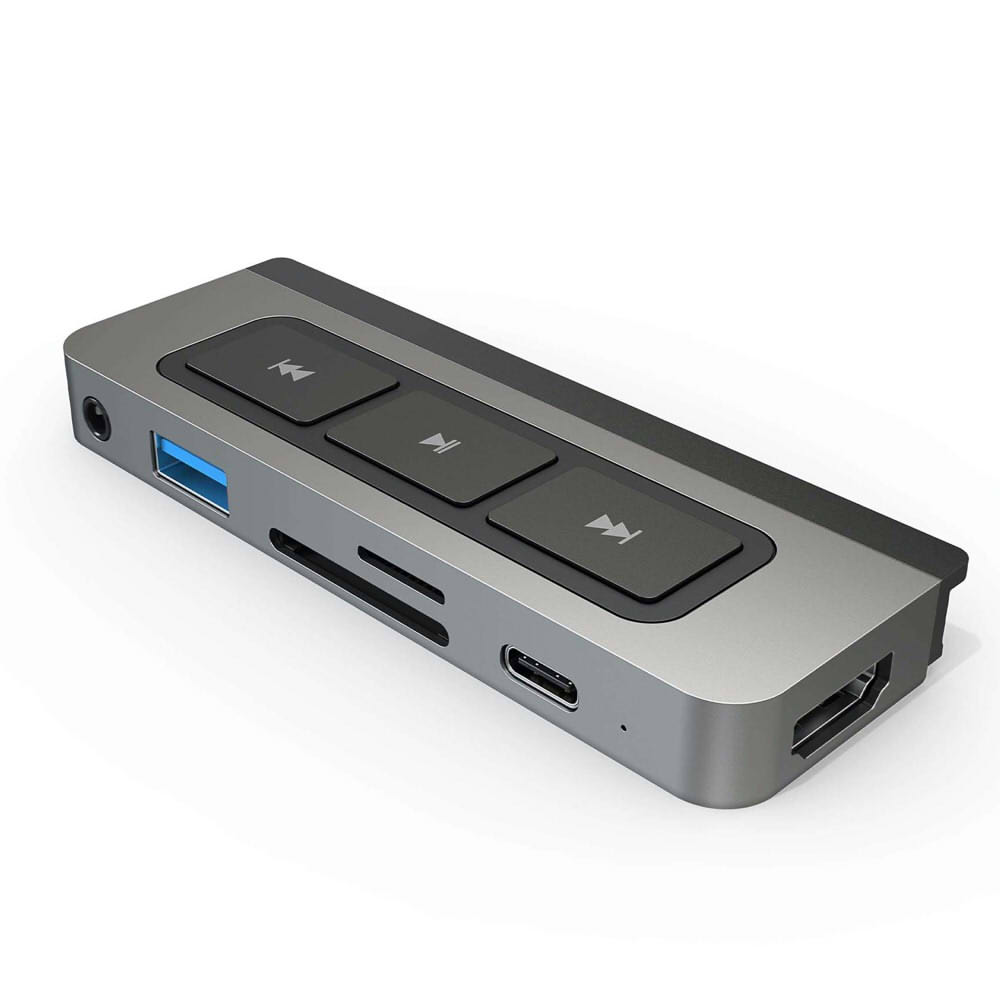 HyperDrive 6-in-1 USB-C Media Hub for iPad microsd hdmi hd hp ipad pro type-c media pd ポート drive 4k 急速 便利｜朗らかな生活 8,625円