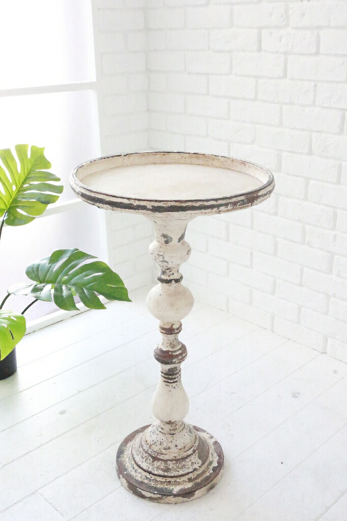 Cheerful Rakuten Global Market Covent Garden Side Table White Covent Garden Side Table White Furniture Flower Antique Style Miscellaneous Goods French Country Φ 38 5 70 5cm In Height