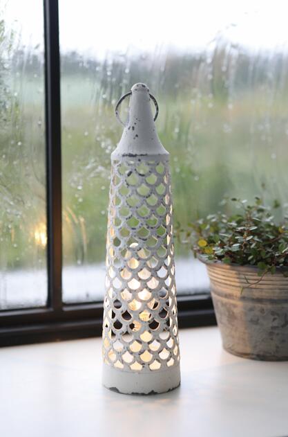 シャビーシックなキャンドルランタン　インテリア飾り　ガーデングッズ　送料込み 楽天市場】【送料無料】ウッドランタン シャビーホワイト