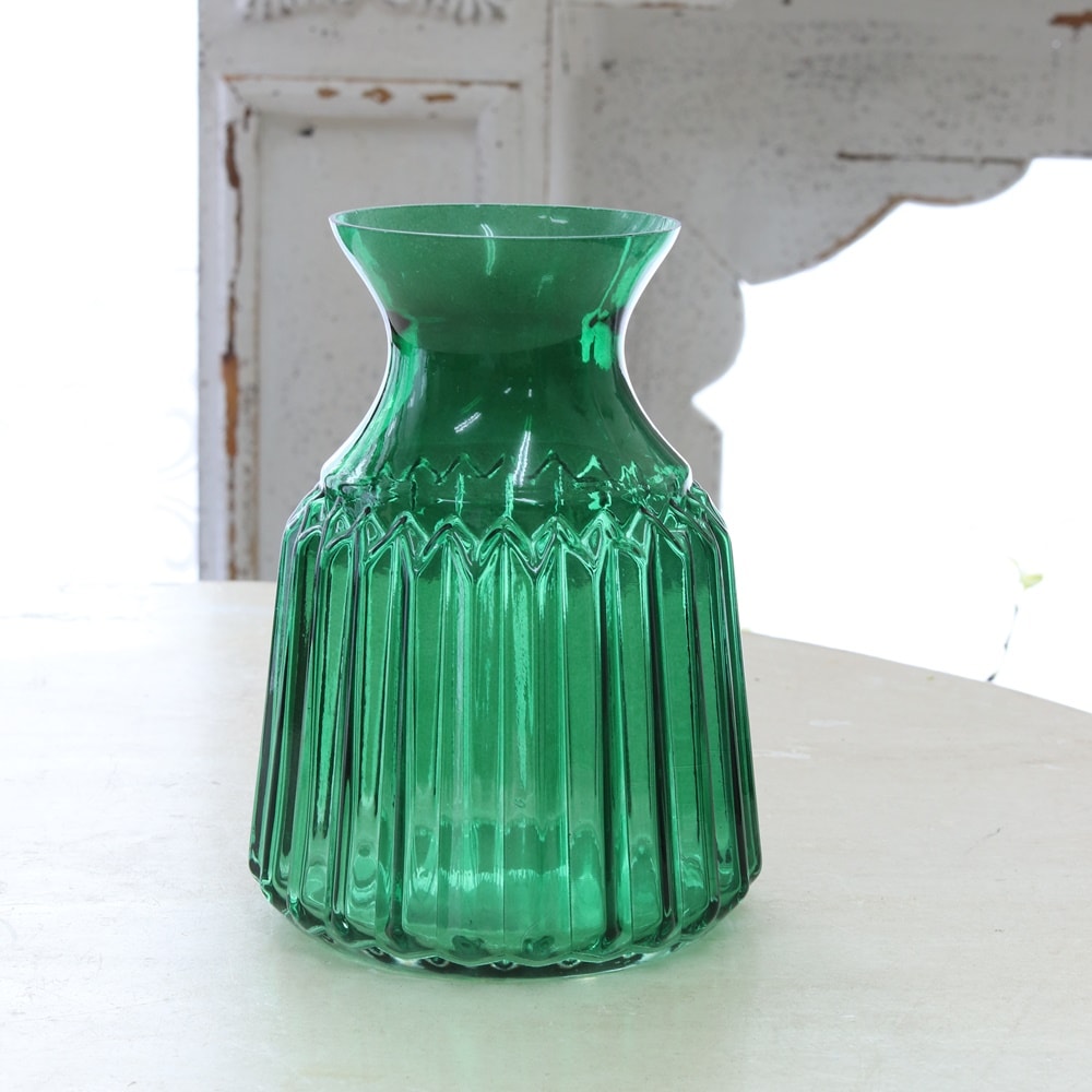 ビンテージ ガラス 花瓶 - 花瓶