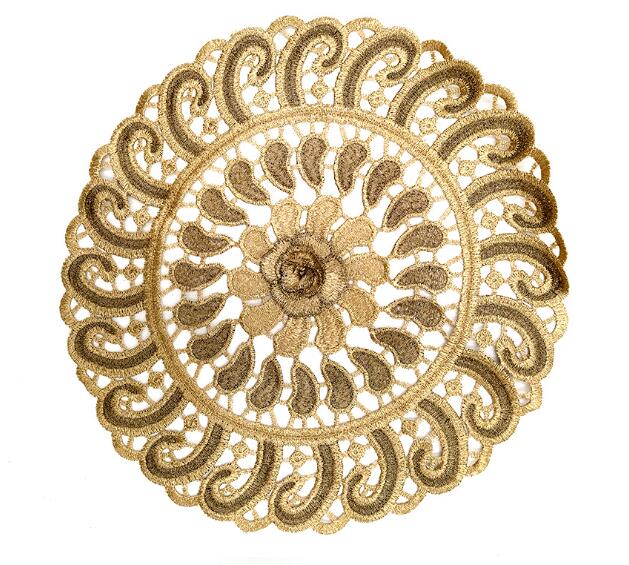 ドイリー1154❤️アンティークドイリー ✿︎デイジー &ガーベラ✨31cm ドイリー1154❤️アンティークドイリー ✿︎デイジー &ガーベラ