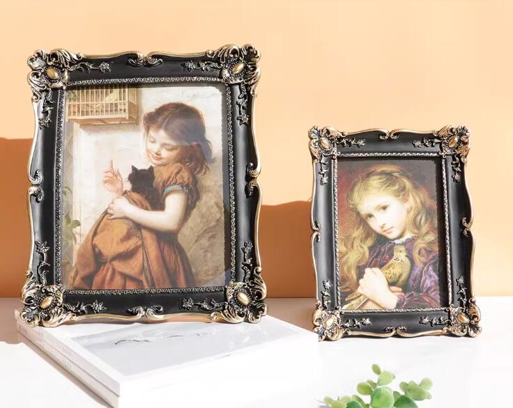 楽天市場】アンティーク風 雑貨 額縁 アンティーク ガラフレーム