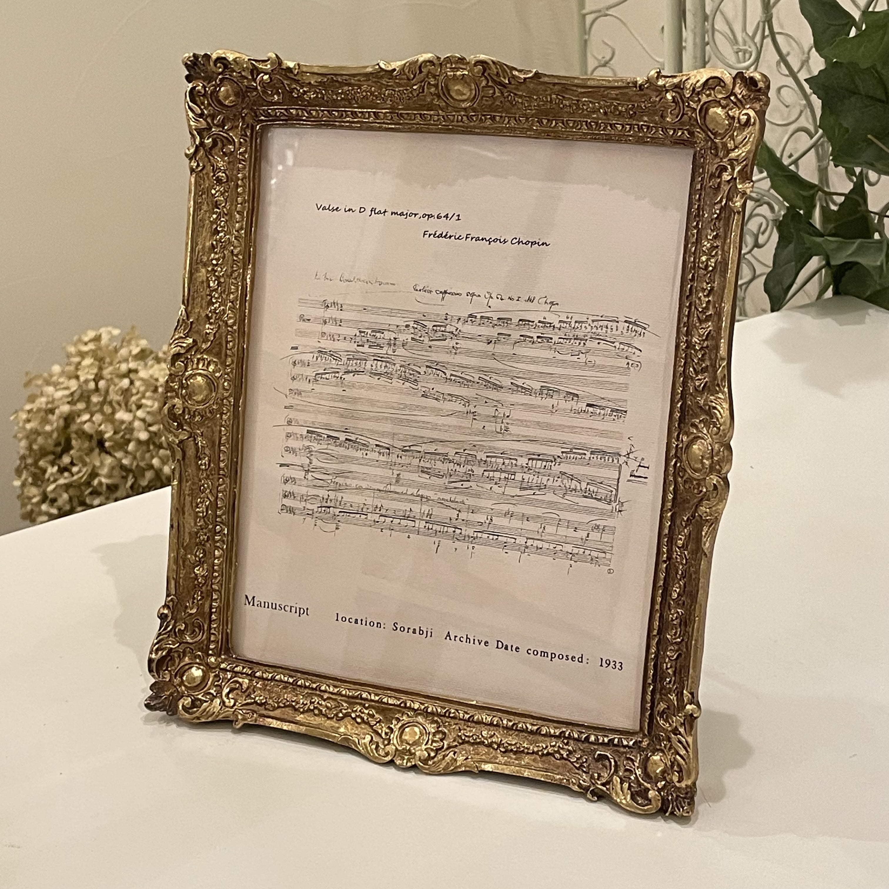 楽天市場】アンティーク アートフレーム （ホワイトゴールド） 28.5cm