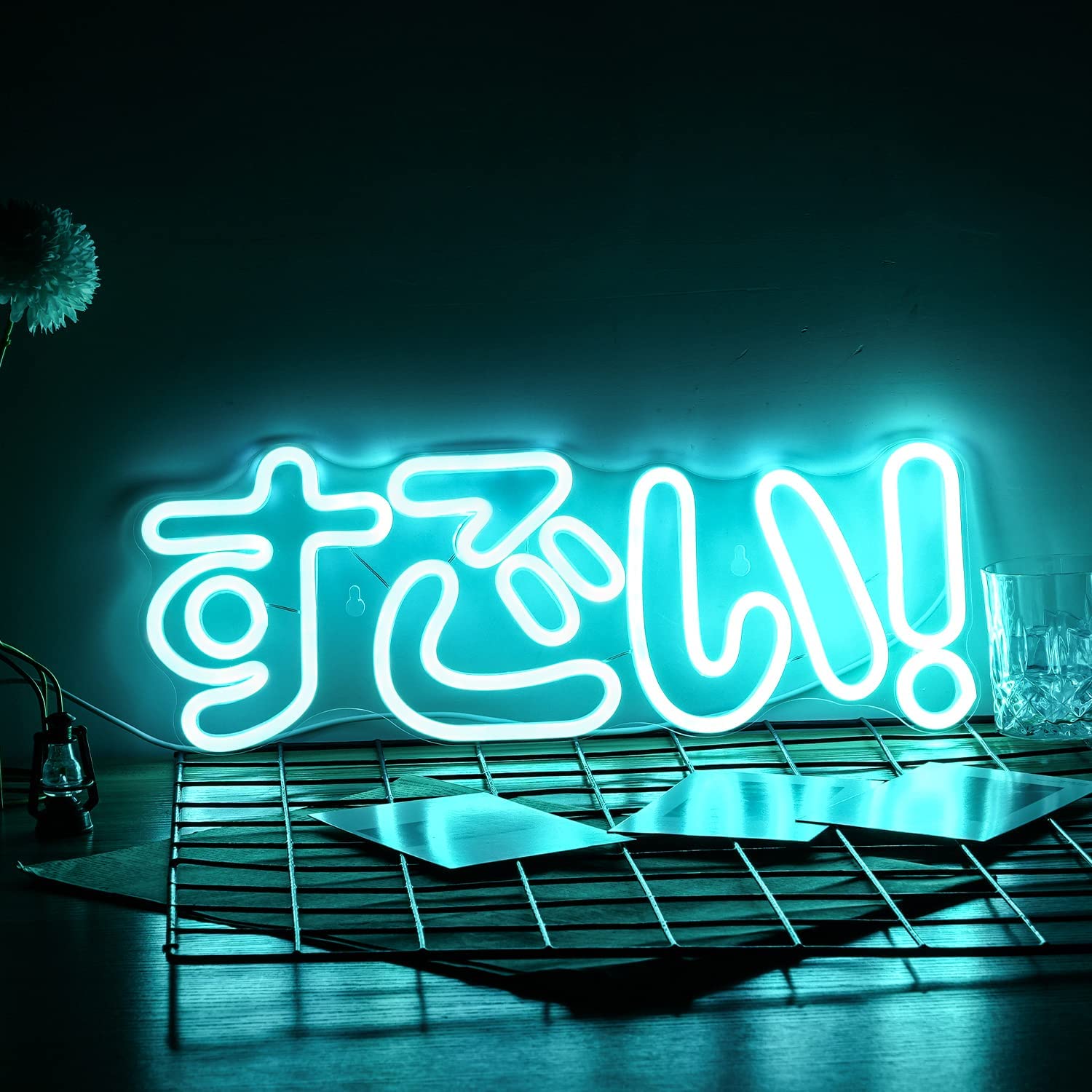 ネオンライト 壁掛け照明　結婚式　装飾　ネオンサイン 楽天市場】ネオンサイン 壁掛け「すごい！」 LEDネオンライト おしゃれ