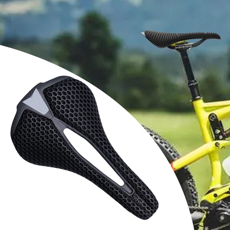 3Dプリント自転車サドル 耐衝撃性 多機能カーボンファイバー自転車シート 耐摩耗性自転車サドル|チアフル店