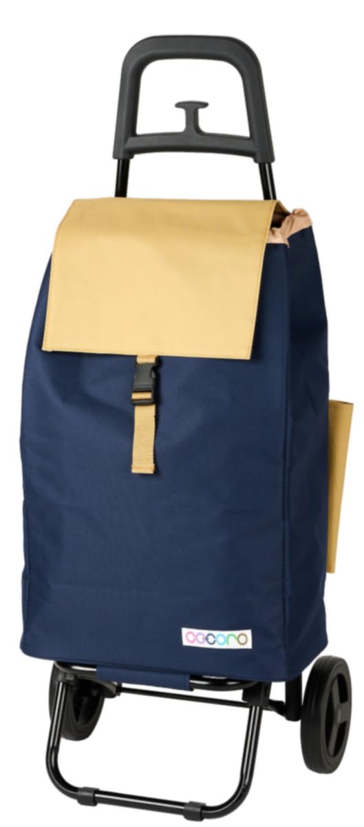 レップ(Rep) Cocoro(コ・コロ) ショッピング キャリー カート スタンダードタイプ 40L バイカラー:ネイビー×ベージュ 545409