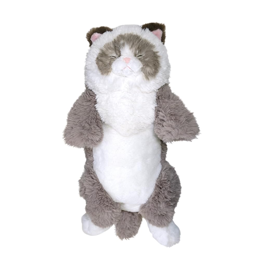 サンレモン ひざねこ すやすや ラグドール GYBR 22×14×47cm ぬいぐるみ アニマル かわいい 猫 ネコ グレージュ P-1263