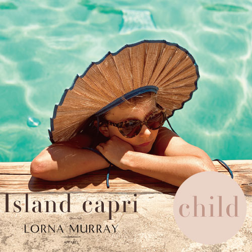 送料無料 大注目ブランドのハットが入荷 Islandcapri Child Lorna Murray ローナマーレイ アイランドカプリ 帽子 ストローハット 折り畳み ハンドメイド