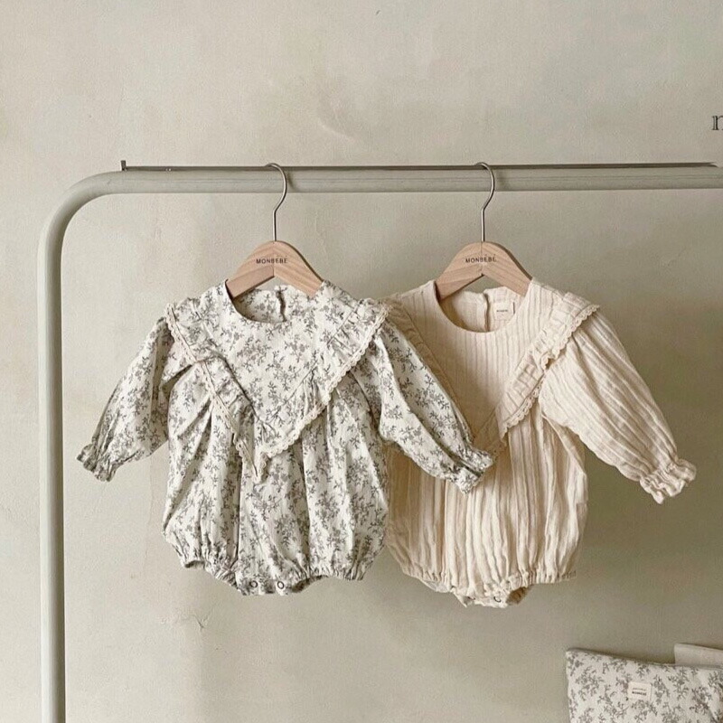 楽天市場 韓国子供服イザベルスーツ ネコポス可 韓国 こども服 赤ちゃん キッズ ジュニア 女の子 ベビー 花柄 長袖 ロンパース モンベベ Monbebe 春 ベビー キッズ Cheermomチアマム