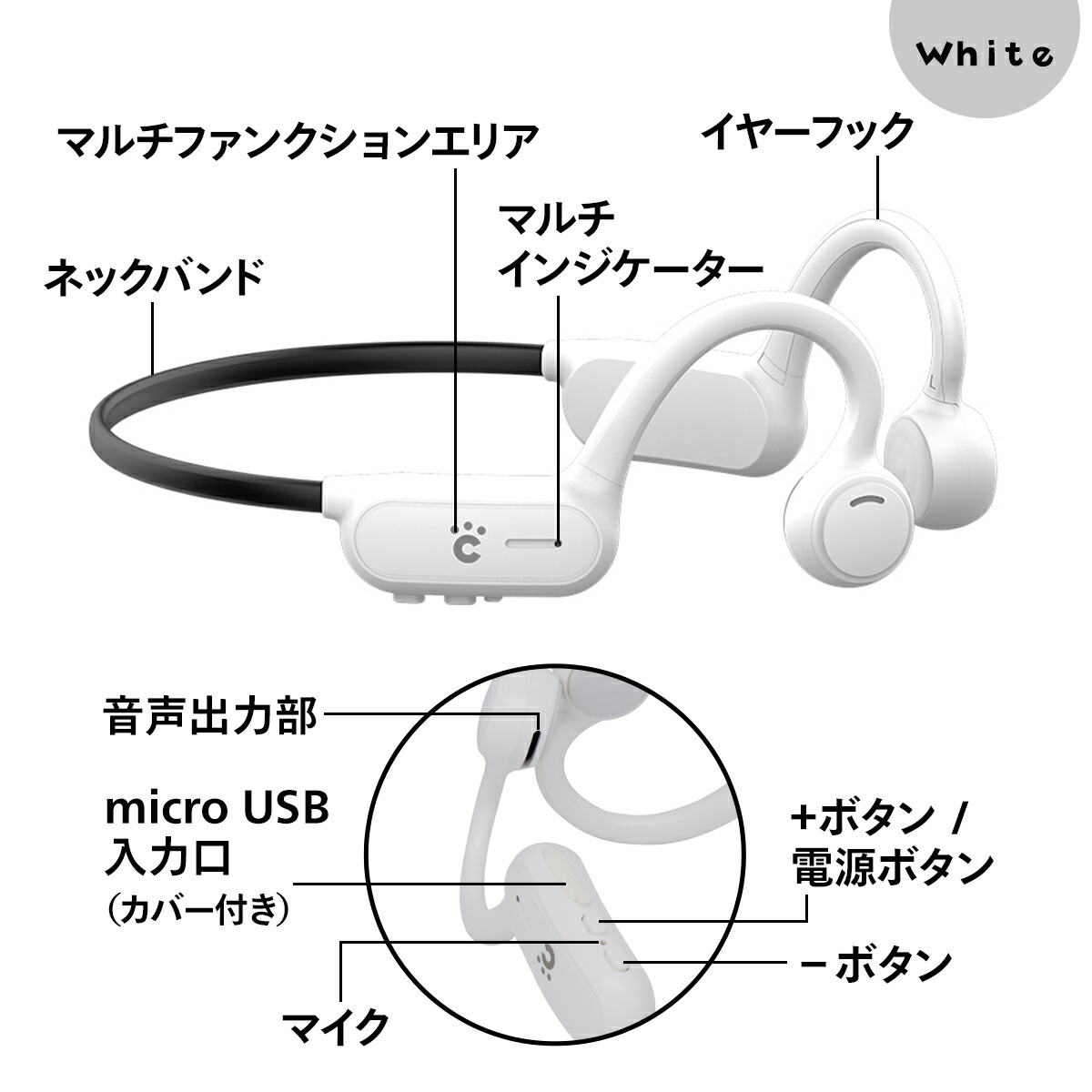 楽天市場 ワイヤレスイヤホン 子供向け 開放型 Bluetooth 5 0 チーロ Cheero Pino 自動ペアリング 高音質 Iphone Ipad Android リモート オンライン授業 ゲーム 動画 Cheero Mart 楽天市場店