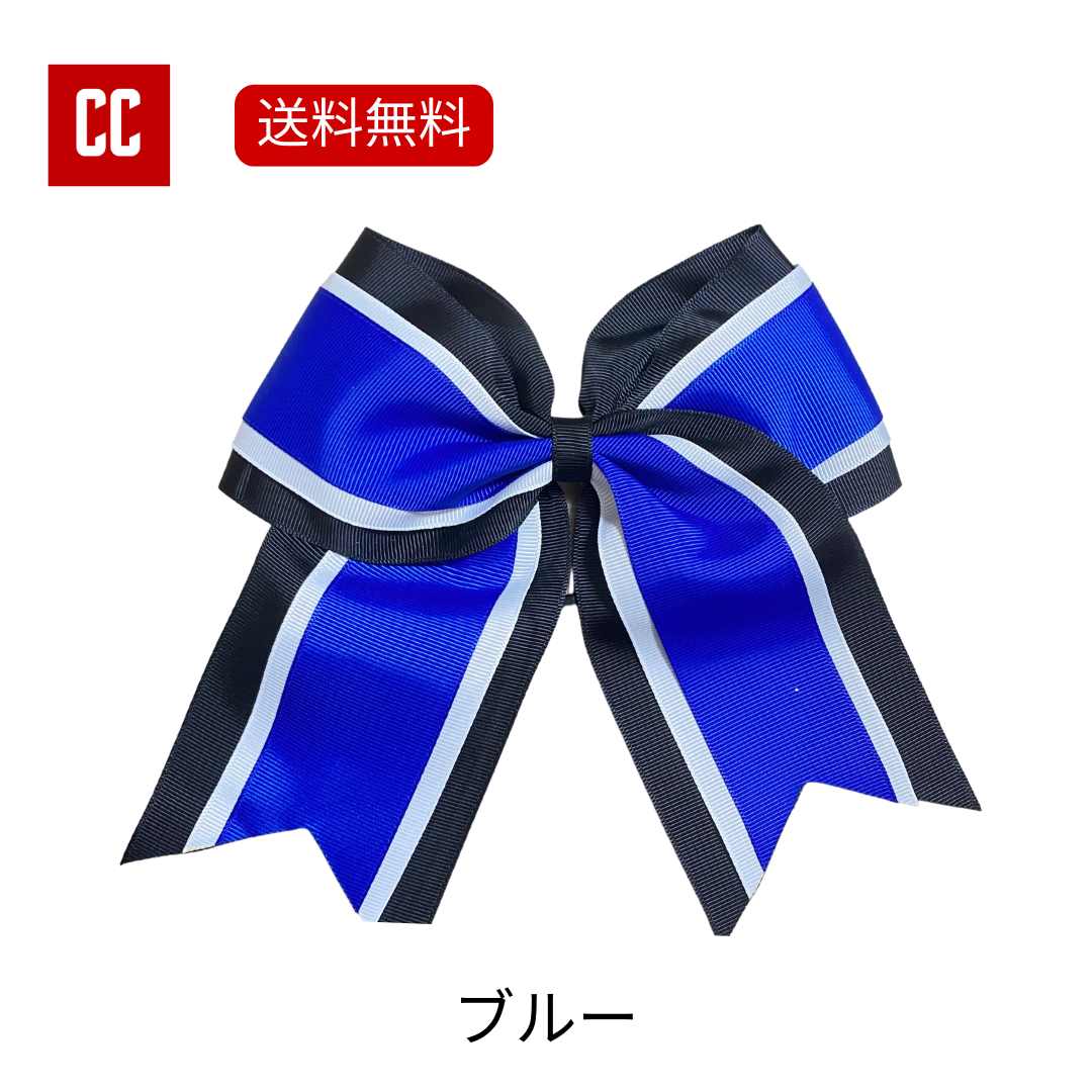 【T-373】チアヘアゴム　チアヘアリボン　キッズヘアリボン　ハンドメイド T-373】チアヘアゴム チアヘアリボン キッズヘアリボン ハンドメイド