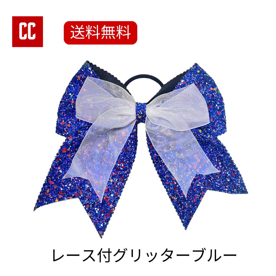 青×白×金チアダンスリボンヘアゴム⭐おひとつ 青×白×金チアダンスリボンヘアゴム⭐おひとつ - メルカリ