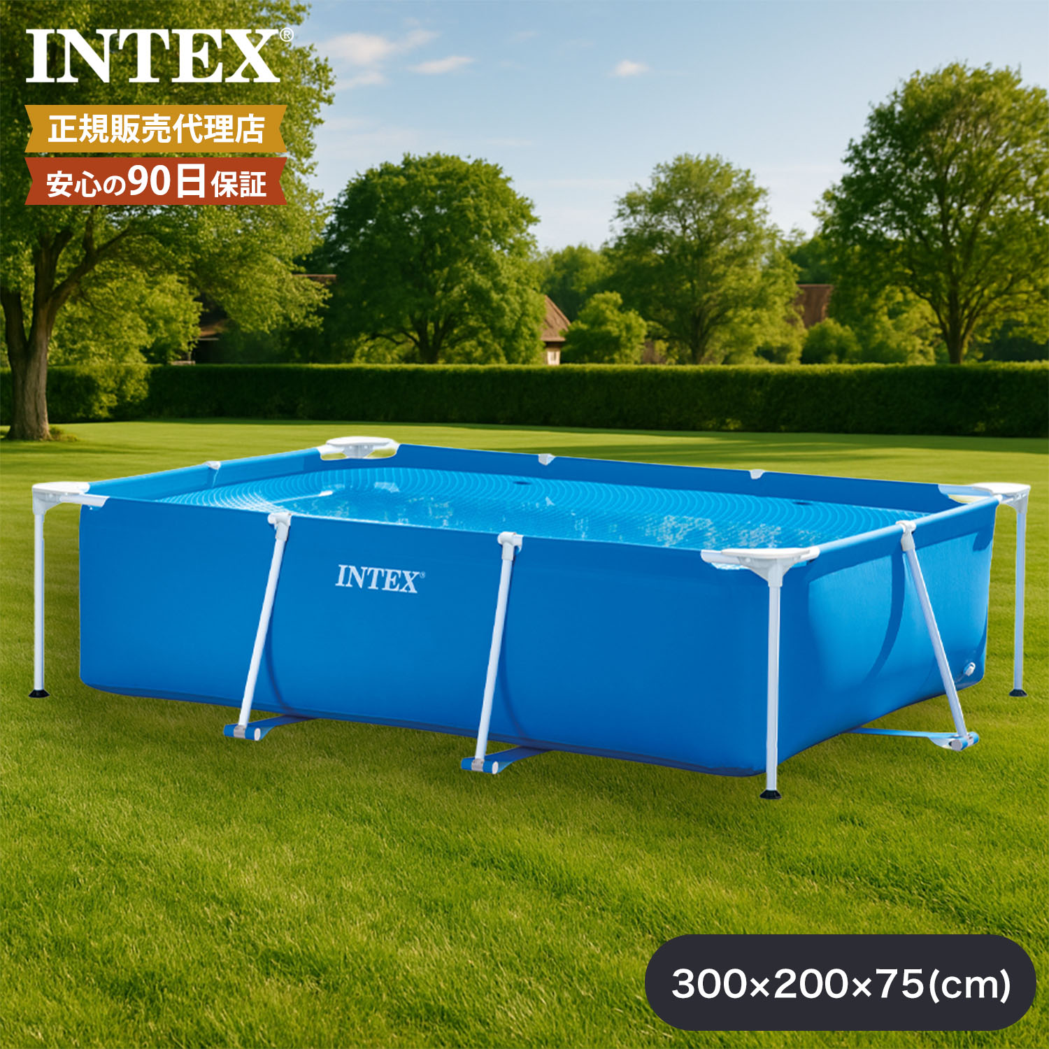 楽天市場】大型プール INTEX 3mインテックス 日本正規品 ビニール 